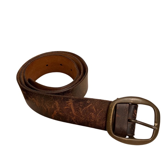 Old Navy Other - Old Navy Brown Genuine Italian Leather Dress Belt Made in USA Men's Size 36